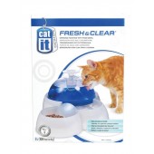 Catit Fresh and Clear Drinking Fountain with Food Bowl 3L